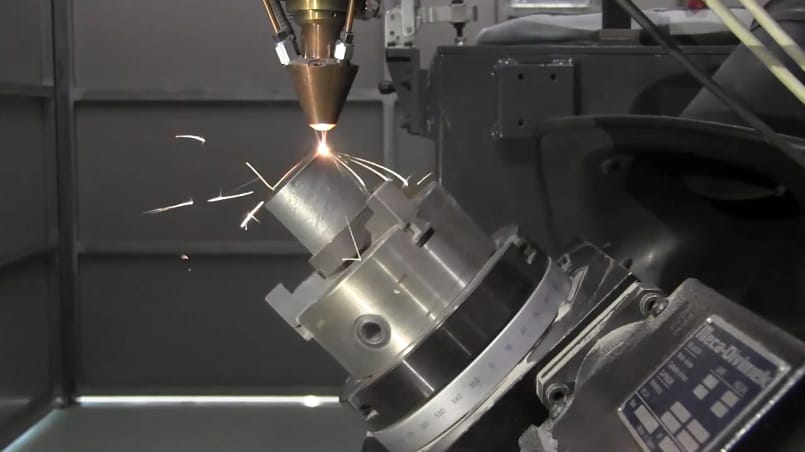 Cladding láser en proceso